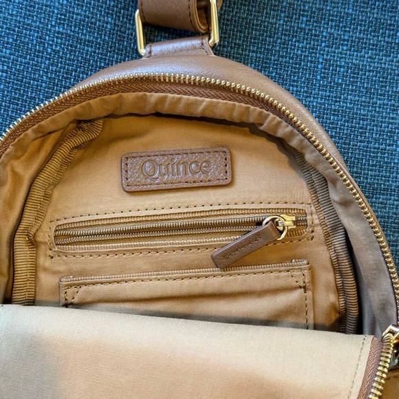Quince Camel Leather Backpack - Picture 2 of 3
